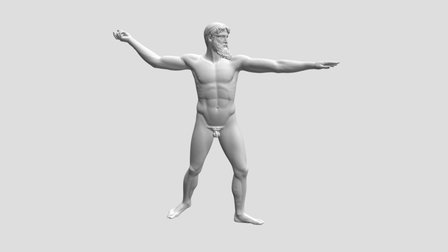 Zeus or Poseidon from the Artemision 3D Model