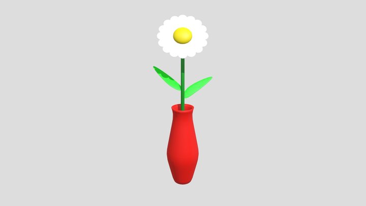 Flower in the vase 3D Model