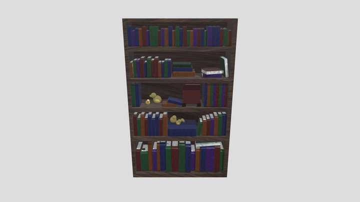 High Bookcase 3D Model