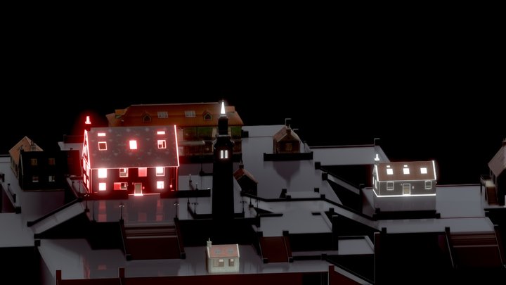 free fire max clock tower map dowload for free 3D Model
