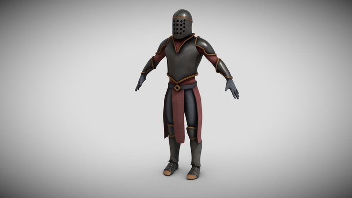 Caballero Medieval 3D Model
