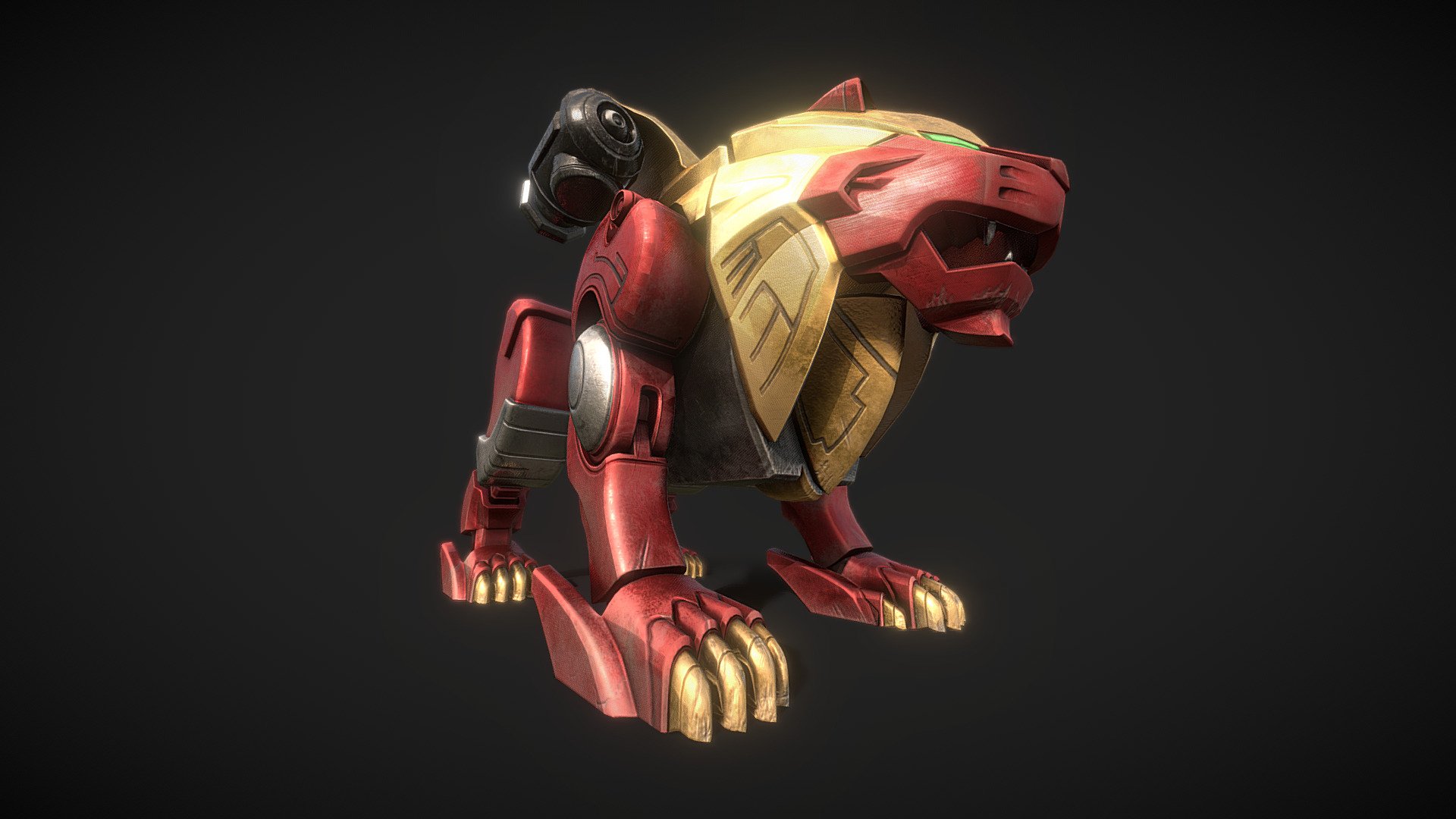 Power Rangers Wild Force - Red Lion Zord - Buy Royalty Free 3D model by  FabStarbolt (@FabStarbolt) [d48c852]