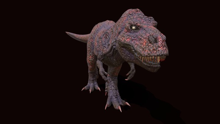 Dino T-Rex Alien 3D Model