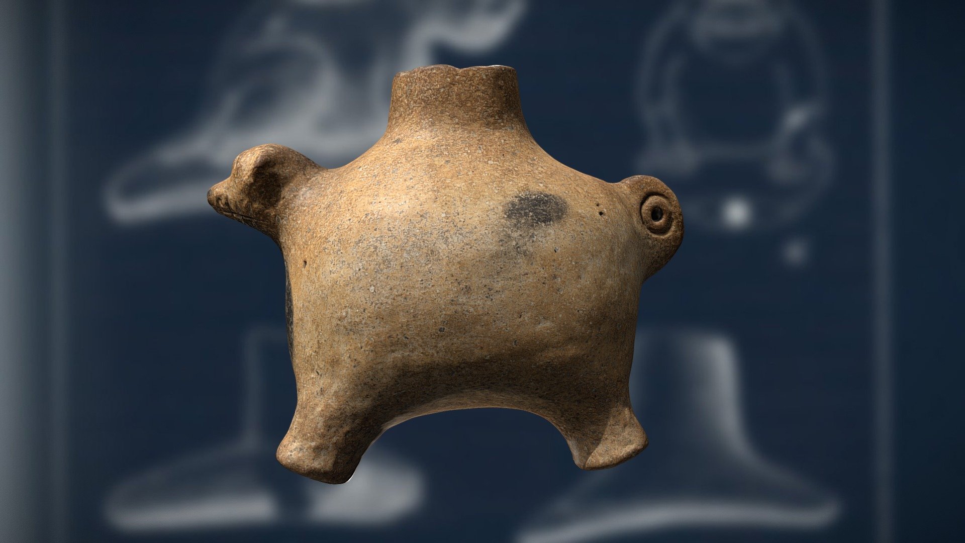 Bear Effigy Pot