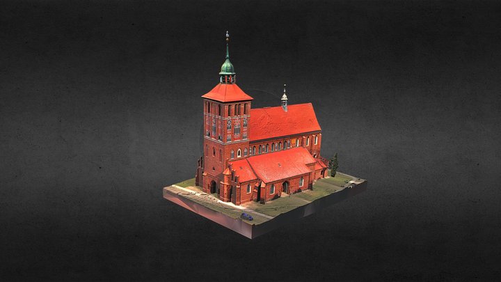 Bartoszyce. Kościół 3D Model