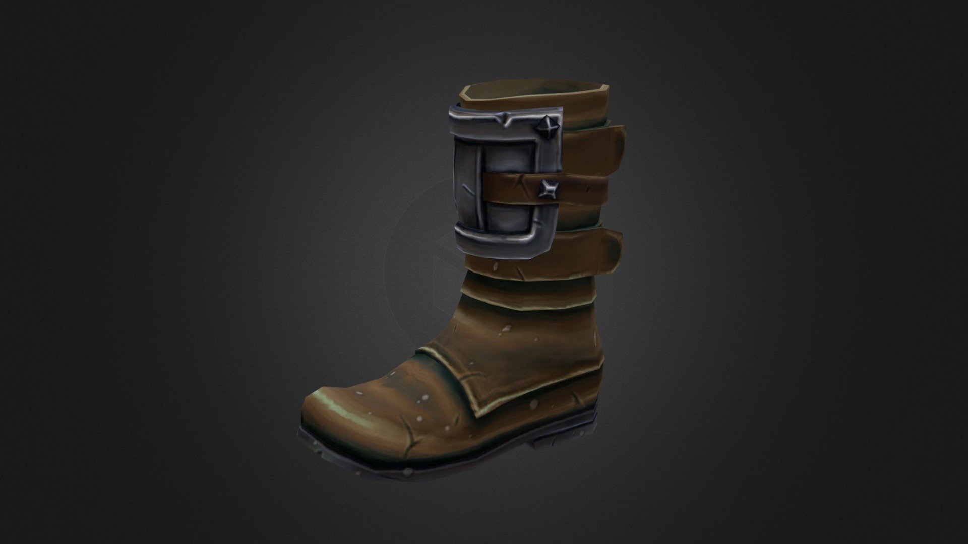 Leather boots - 3D model by KB [d48fc95] - Sketchfab