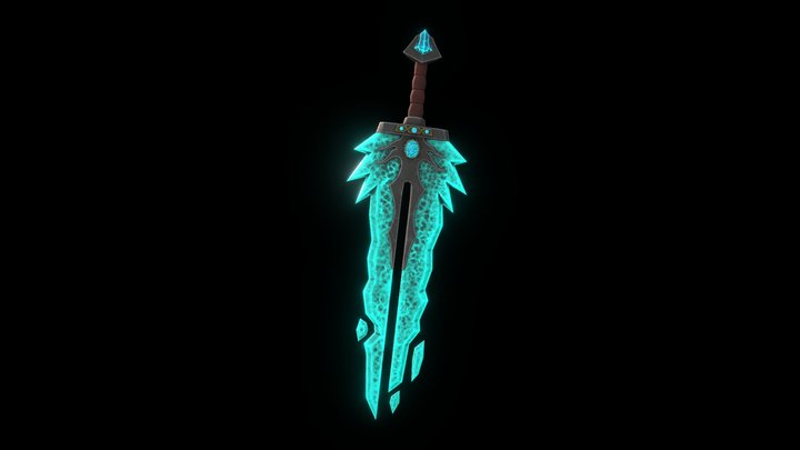 Crystal sword 3D Model