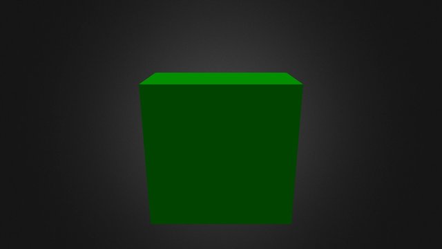 Green Puzzle Piece 3D Model