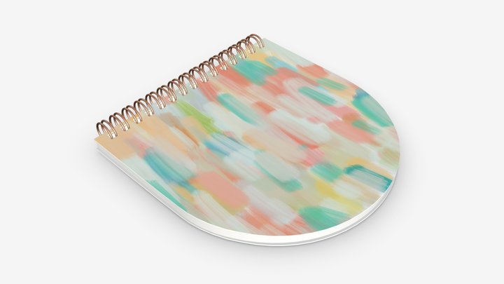 Notebook with spiral 03 3D Model