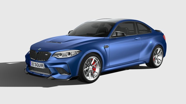BMW M2 CS 2020 3D Model