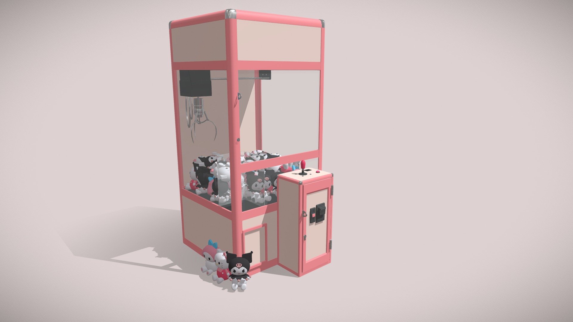 Автомат с игрушками / Claw machine - Download Free 3D model by gkari  [d49530c] - Sketchfab