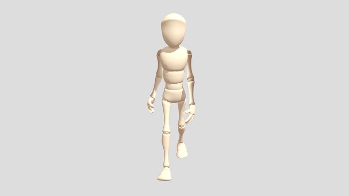 Walk Cycle` 3D Model