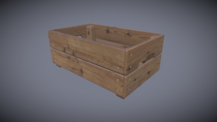 Wooden Box 3D Model