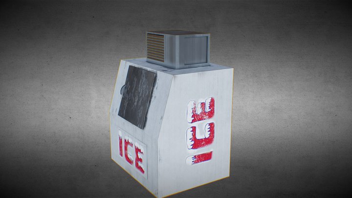 Ice Vending Machine_PBR_4K 3D Model