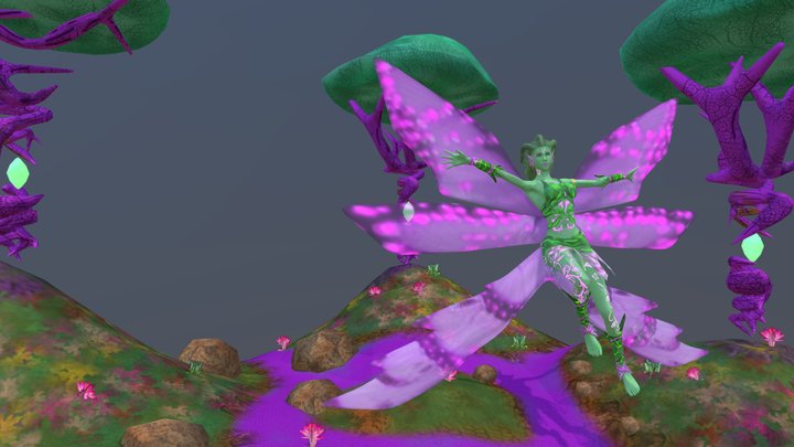 Silfide - Plant Fairy 3D Model