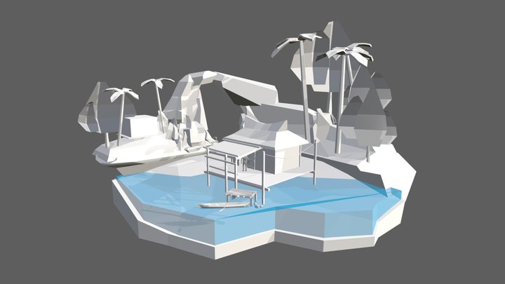 By the Ocean - Update chosen Diorama and House 3D Model