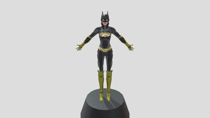 Batgirl texturizado 3D Model