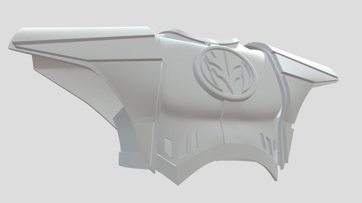 White Ranger_ Vest 3D Model