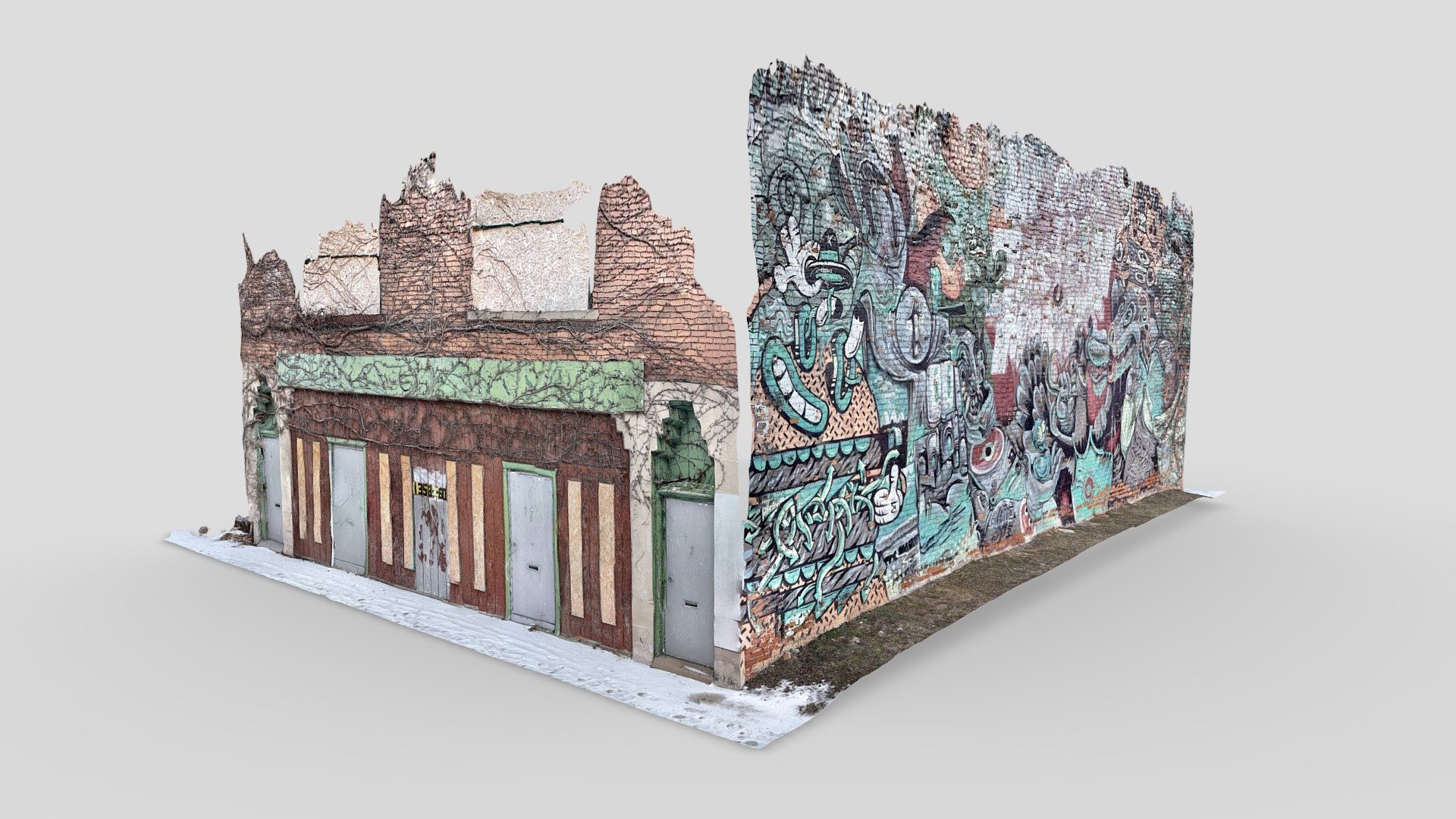 Day 35: Gratiot Mural — Sketchfab embed 3D viewer