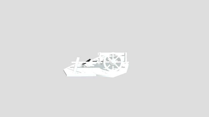 Broken Carriage 3D Model