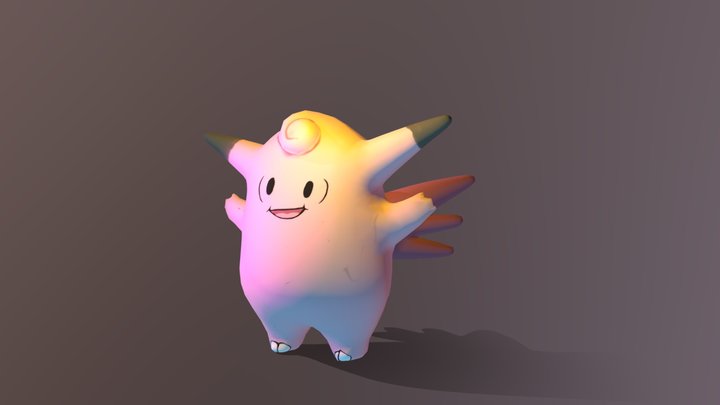 Clefable Pokemon 3D Model