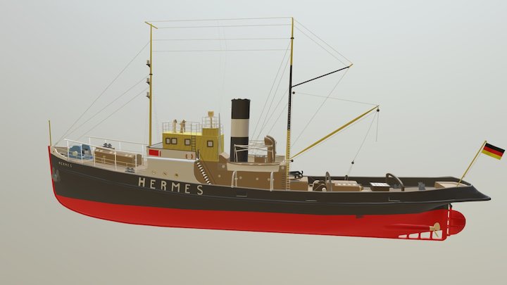 41826 Hermes 3D Model