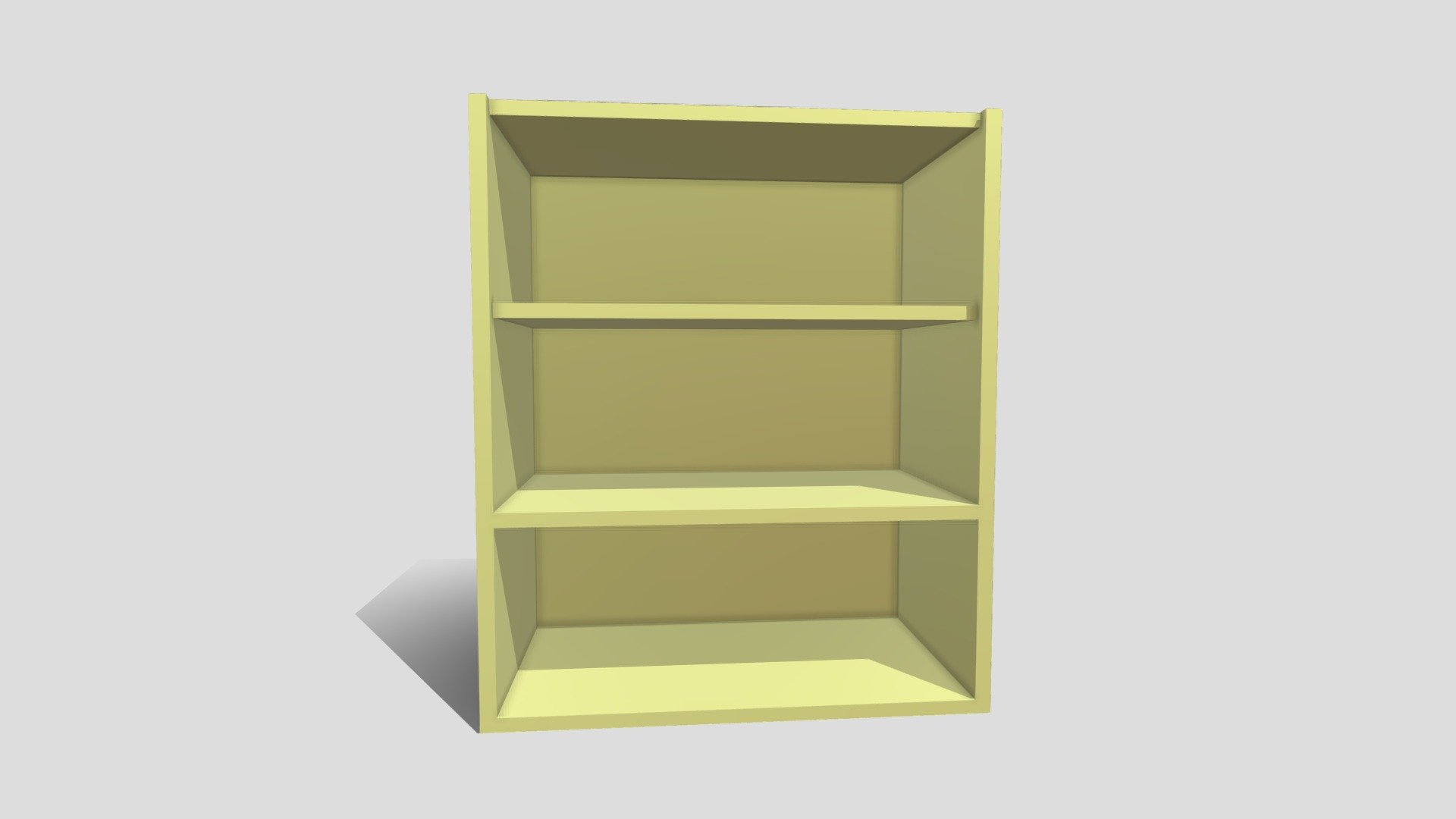 lowpoly bookshelf 3D model by 3dNewbie (3dN3wbie) [d49c534] Sketchfab