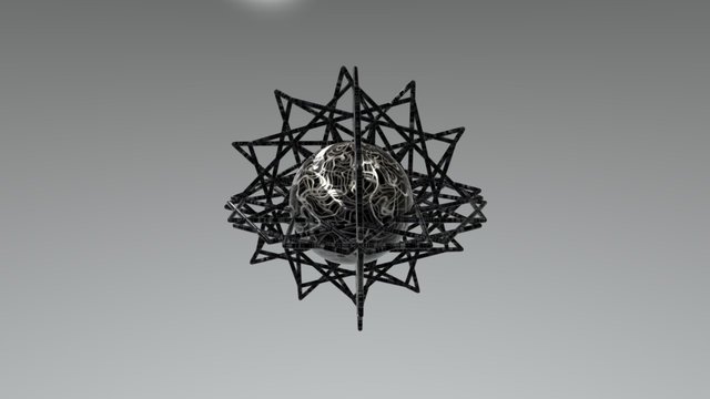 Fibrous Orb 3D Model