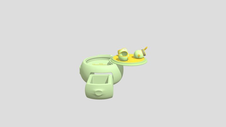 针对小户型可变形儿童桌椅设计 3D Model