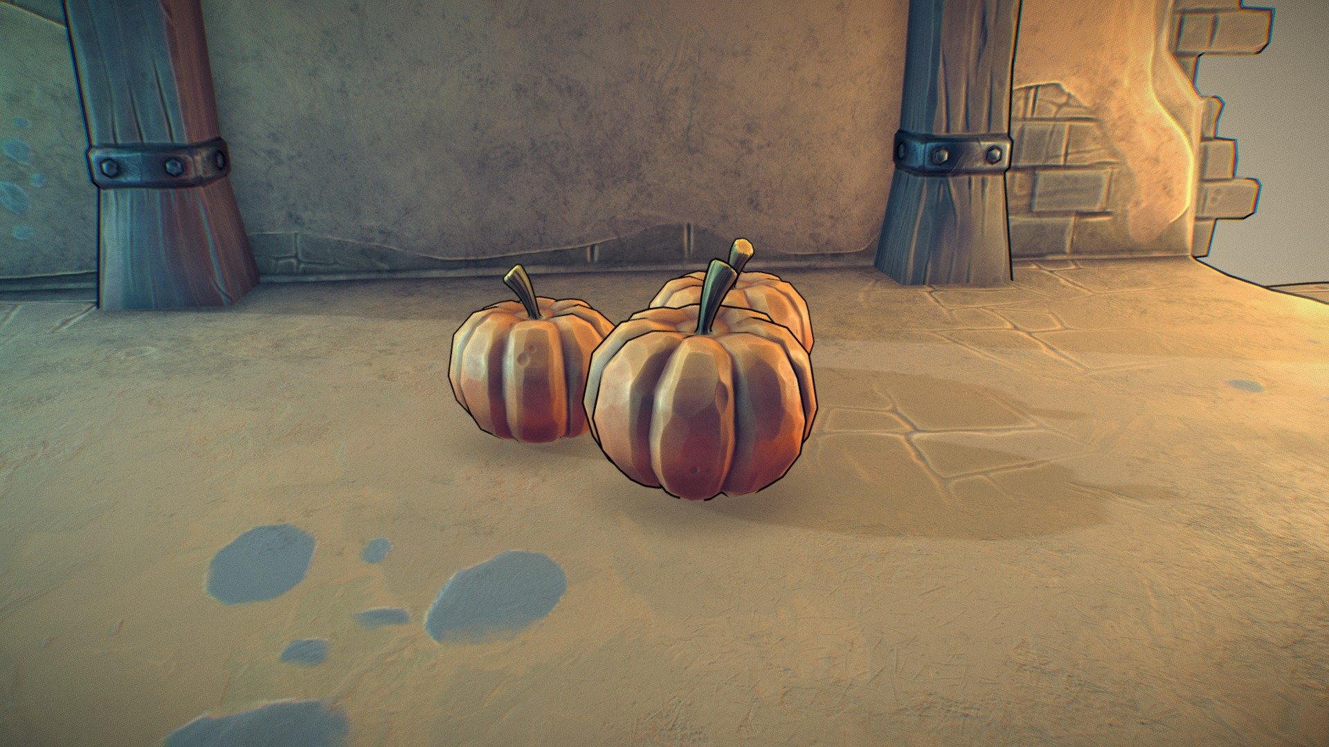 Witch Hut Props Scene For Sketchfab