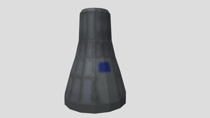 Low Poly Spaceship 3D Model