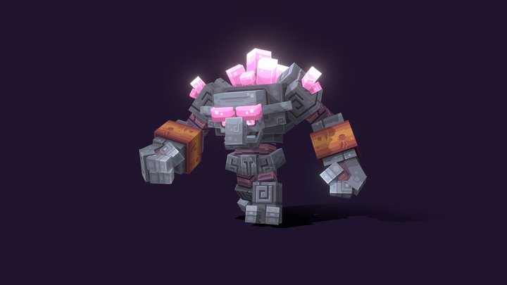 Crystal Golem 3D Model