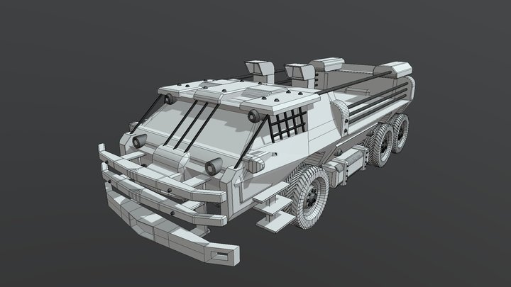 3D MASTER TRUCK BY MG BEATZ FOR HIS GAME 3D Model
