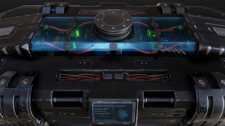 Research transport container 3D Model