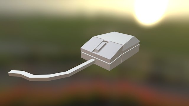 Simple Square-ish PC Mouse 3D Model