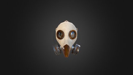 Plague Doctor Gas Mask 3D Model