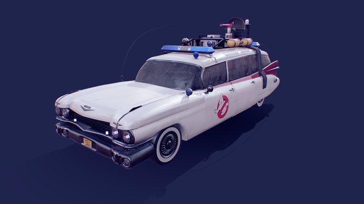 Ecto 1 - Ghostbusters 3D Model