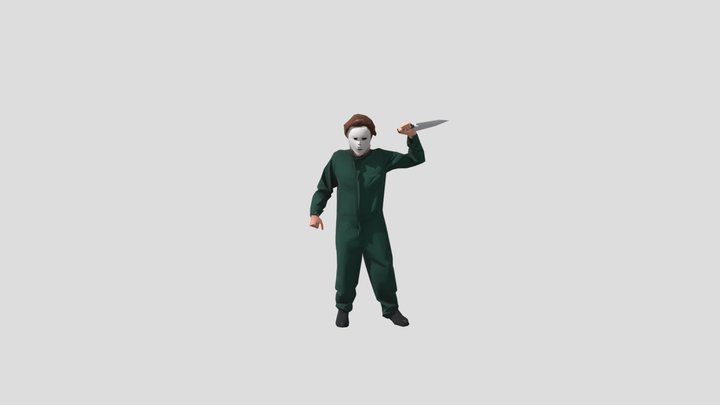 Michael myers Low poly 3D Model