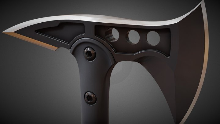 m48 tomahawk military axe 3D Model