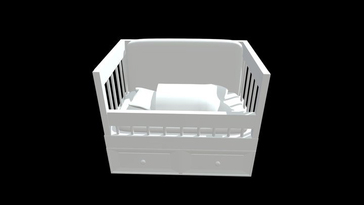 baby crib 3D Model