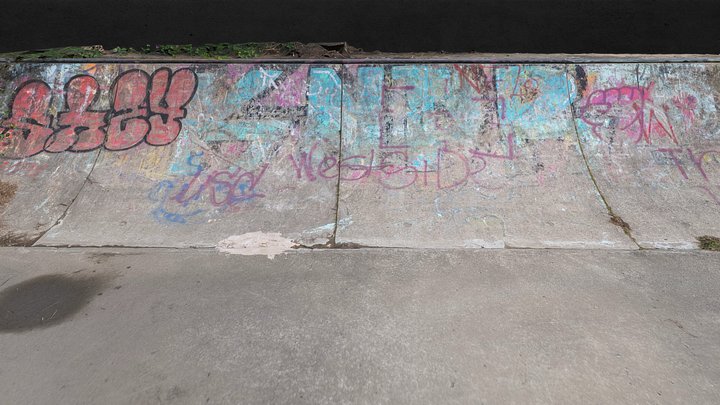 Disused skate park, Feilding 3D Model
