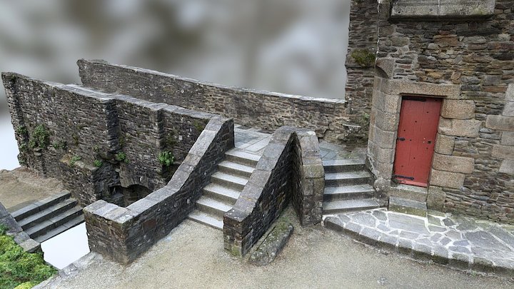 Rempart Walls scenery 2 -  Double Steps - – Modello 3D gratuito STL