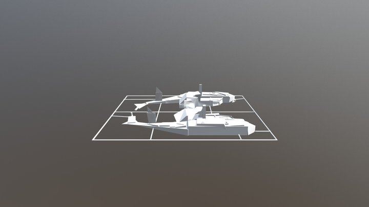 Chopper Bodywith Frame 2 3D Model