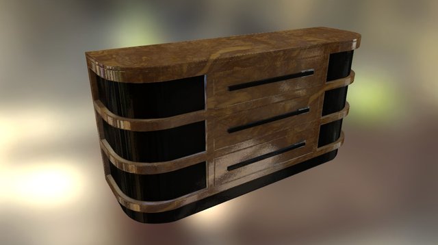 Deco Sideboard 3D Model
