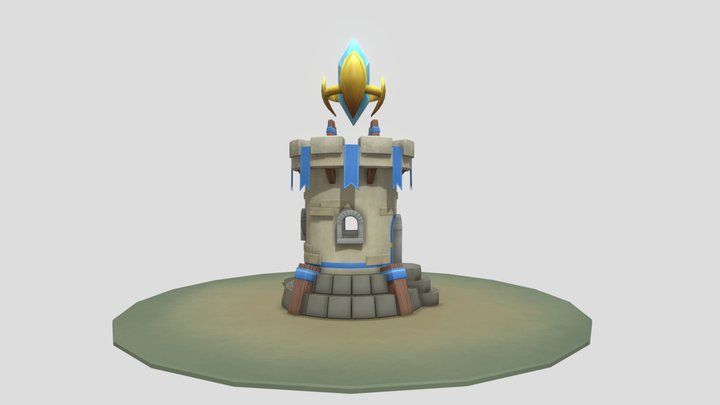 Magic Crystal Tower 3D Model