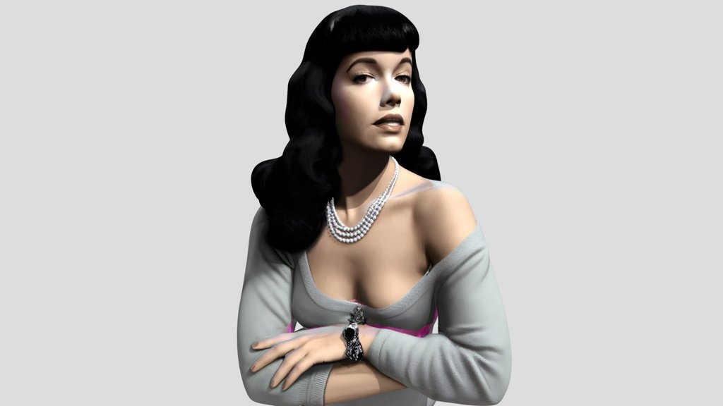 Bettie Page (Tribute Bust), fan art