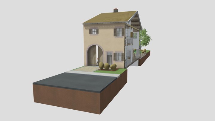 La maison lorraine traditionnelle : Type 3 3D Model