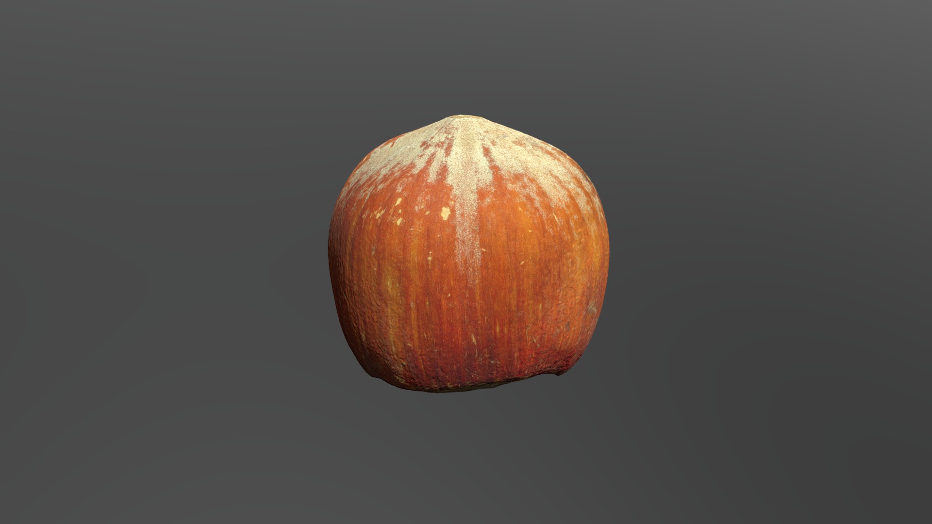 3D model hazelnut – high resolution - This is a 3D model of the hazelnut - high resolution. The 3D model is about a close up of a fruit.