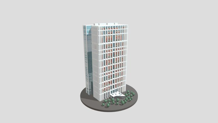 State Court Tower V2 3D Model