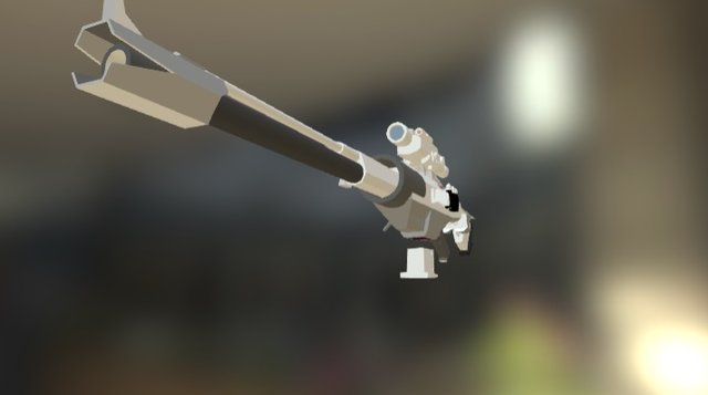 "Anubis" .55 Rifle Anti-Tanque con mira Digital 3D Model